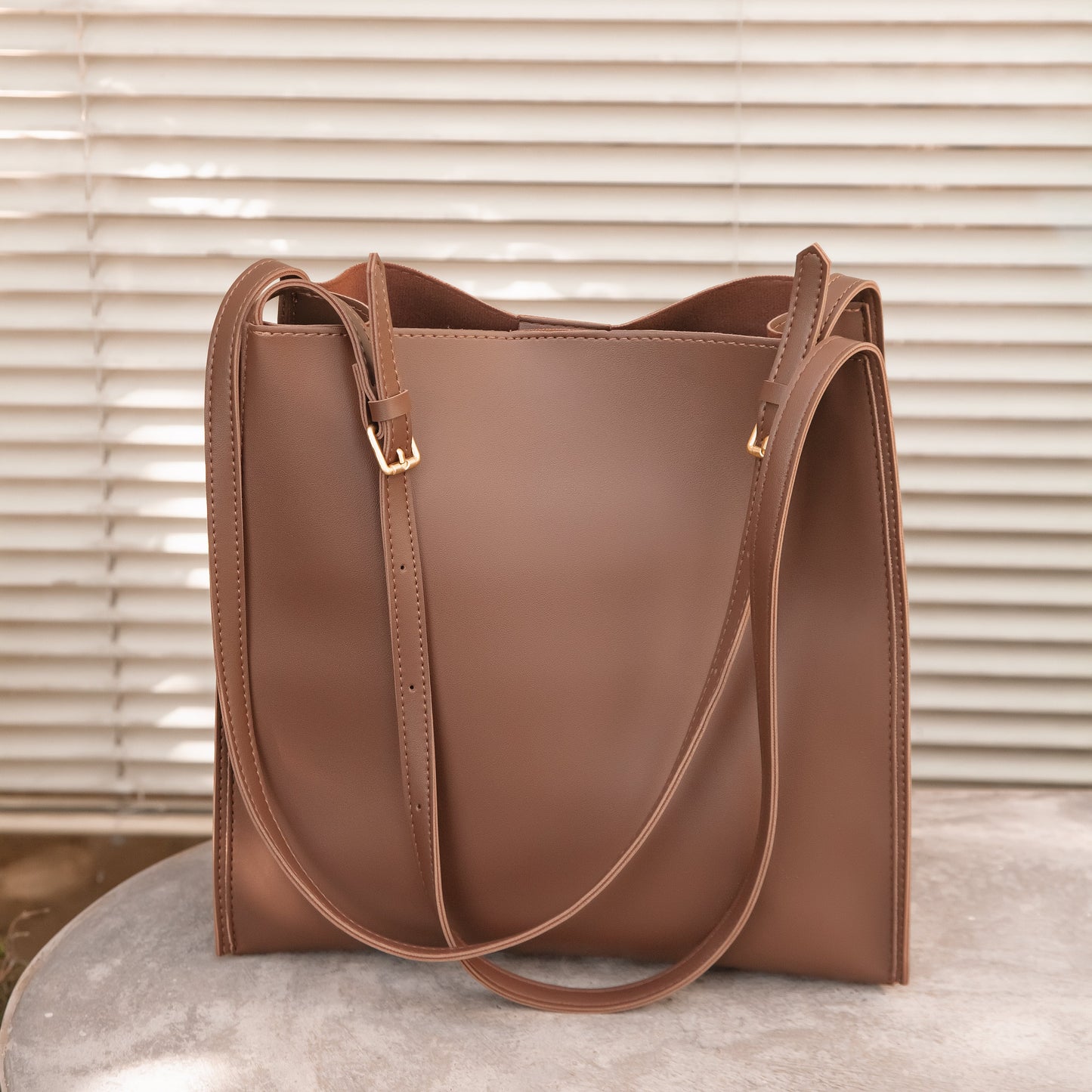 Stylish Vegan Leather Tote