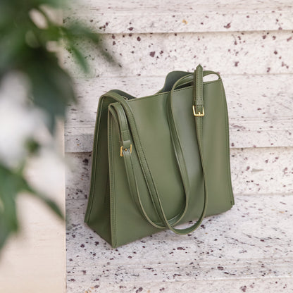 Stylish Vegan Leather Tote