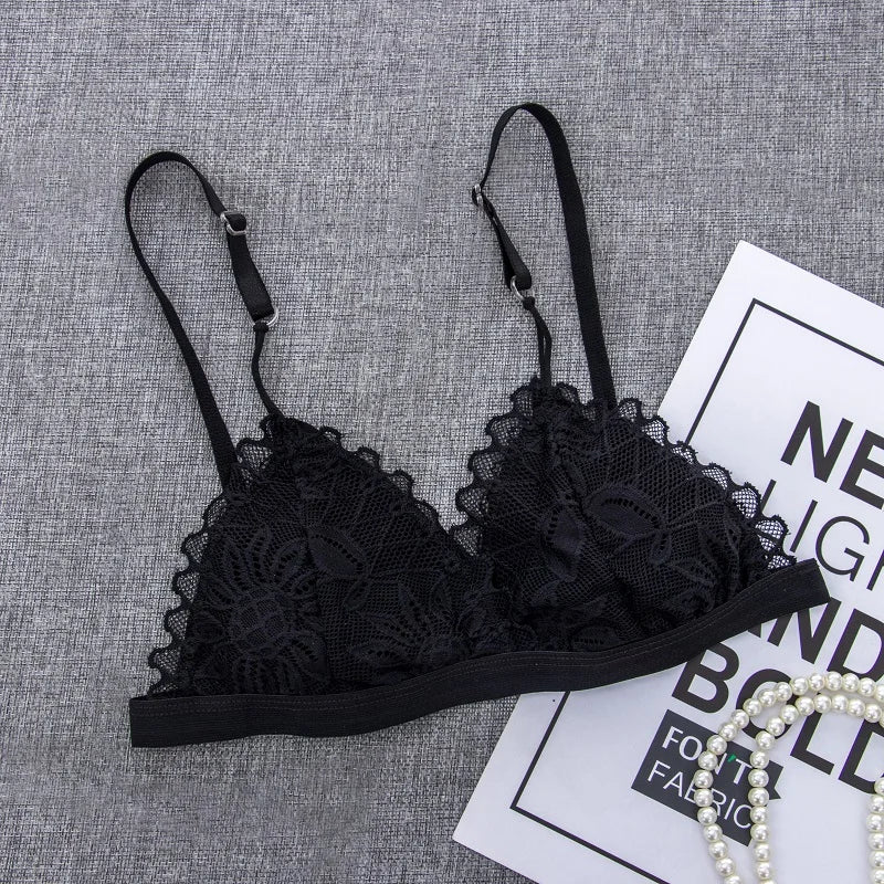 Women Floral Lace Bra