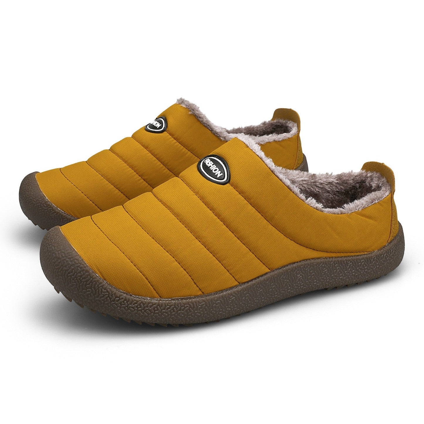 Torrard™ - zwart gevoerde comfortabele heren pantoffels met bont