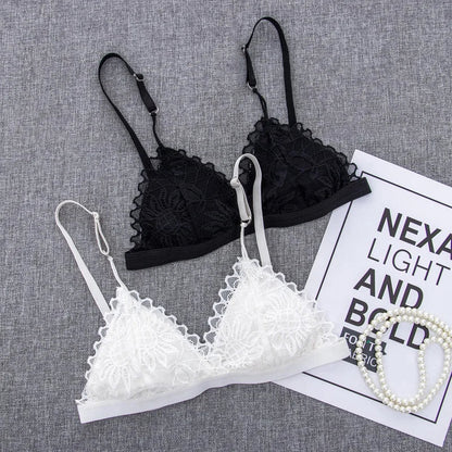Women Floral Lace Bra