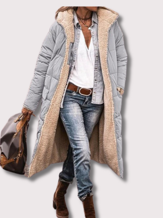 Torrard™ - Lange Omkeerbare Sherpa Parka met Capuchon