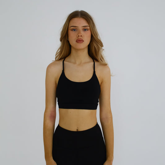 EVERYDAY SEAMLESS TANK SPORTS BRA DEEP BLACK