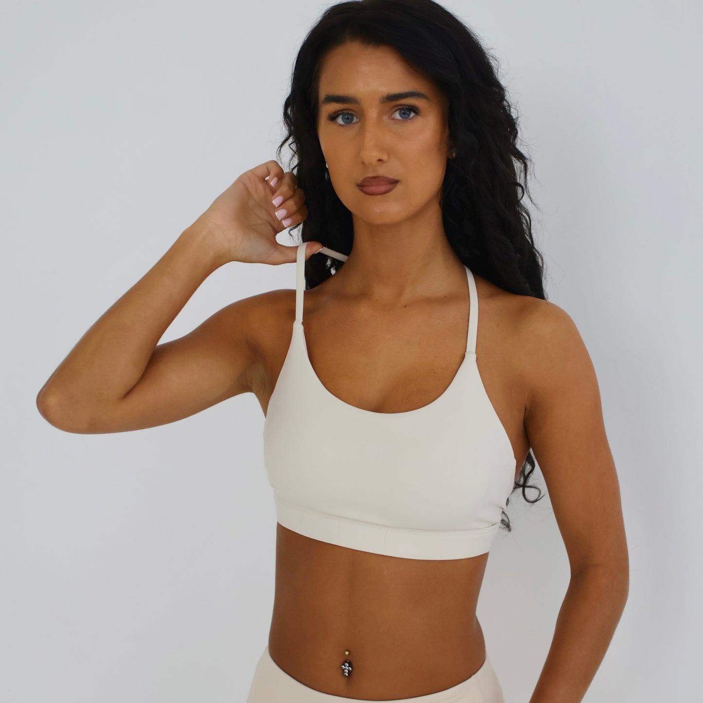EVERYDAY SEAMLESS TANK SPORTS BRA IVORY WHITE