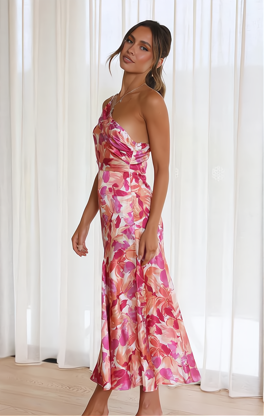 Charlene | Floral dress with spaghetti straps