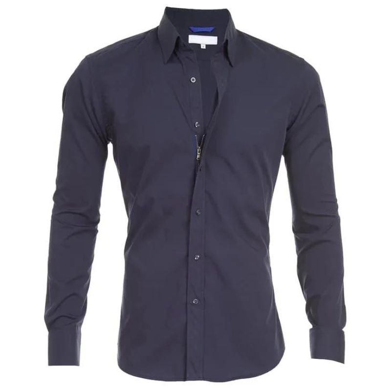 Wrinkle-free Shirt With Zipper
