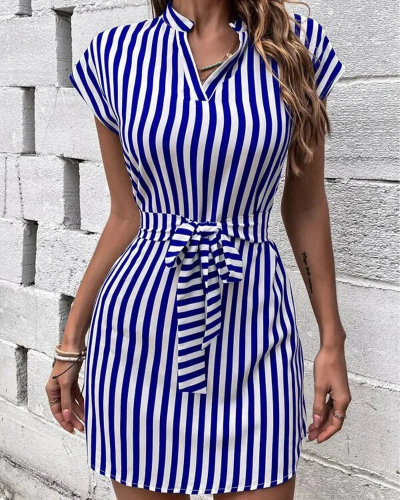 Women's Striped A-Line Dress