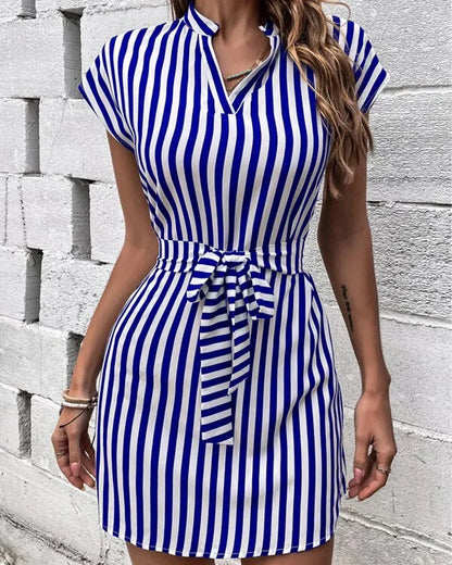 Women's Striped A-Line Dress