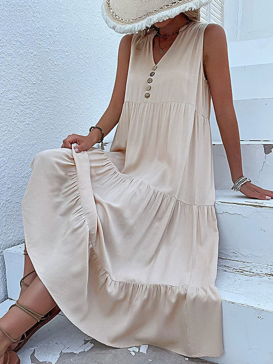 Loose Beach Midi Dress