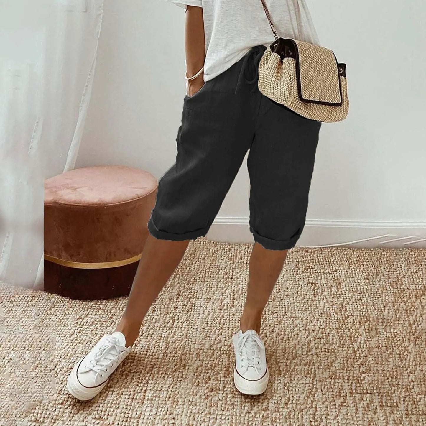 Contrast Stripe Women’s Shorts