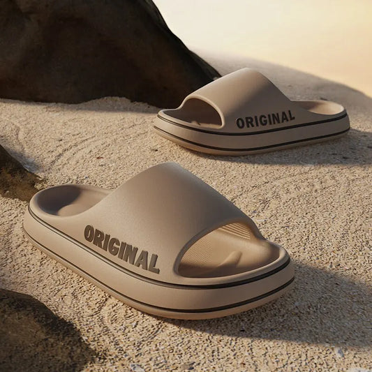 Feslishoet Unisex EVA Letter Slides