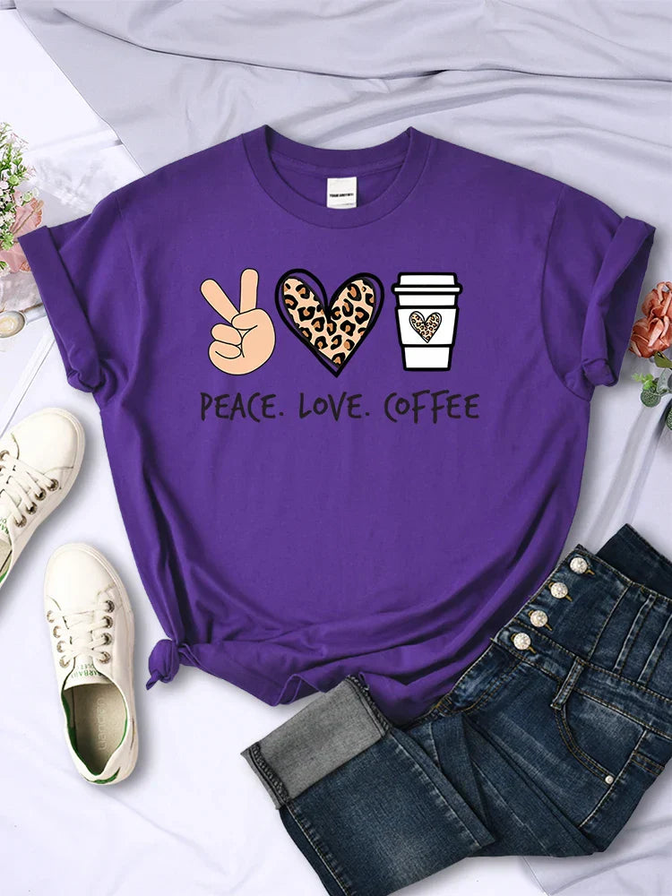 Peace Love Coffee Tee