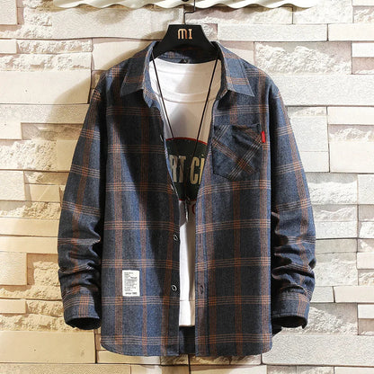 Men's Long Sleeve Plaid Shirt