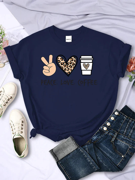 Peace Love Coffee Tee