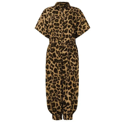 High Waist Short Sleeve Jumpsuit – Summer One Piece