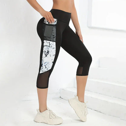 Marble Print Butt Lifting Leggings