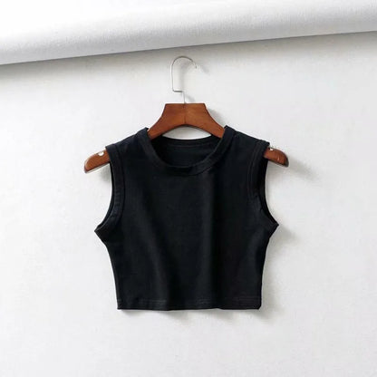 Vintage Cropped Tank Top for Women