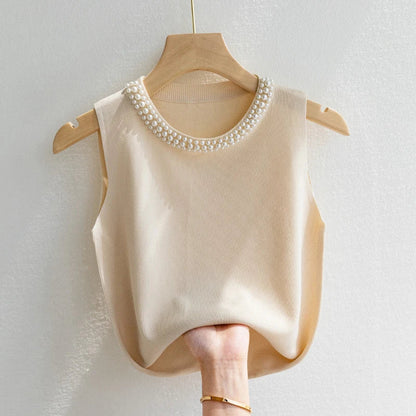 Korea Knitted Vests Women Top