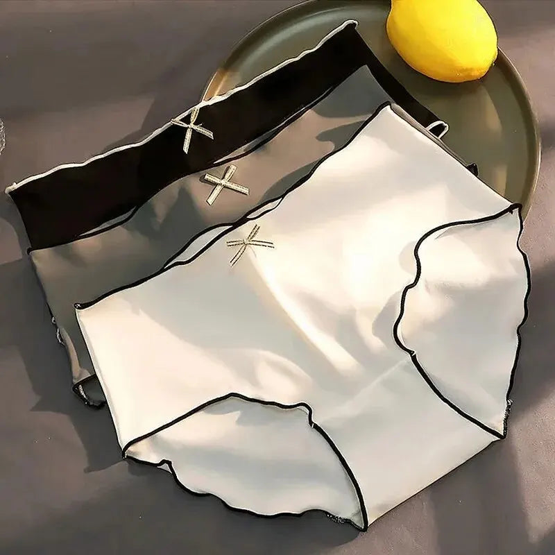 3Pcs Seamless Ice Silk Briefs – Breathable & Antibacterial