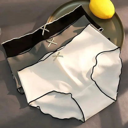 3Pcs Seamless Ice Silk Briefs – Breathable & Antibacterial