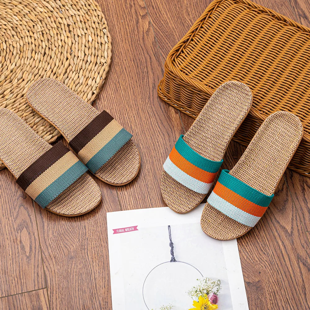 Women’s Linen Indoor Slippers
