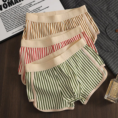 Striped Cotton Boxer Set