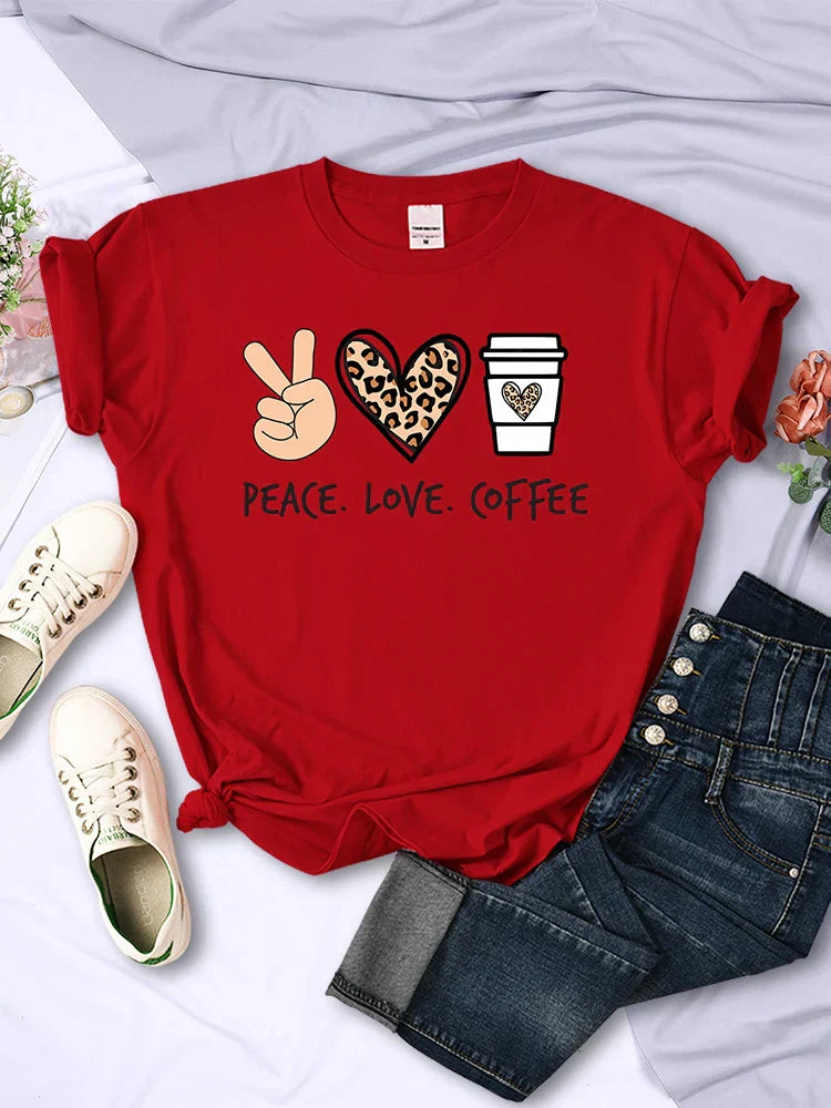 Peace Love Coffee Tee