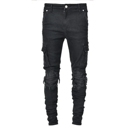 Multi Pocket Jeans Trousers