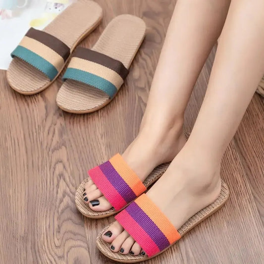 Women’s Linen Indoor Slippers