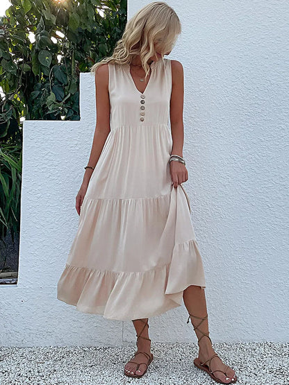 Loose Beach Midi Dress