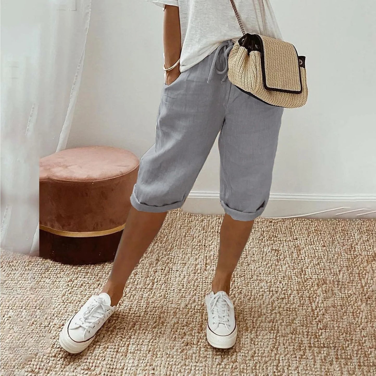 Contrast Stripe Women’s Shorts