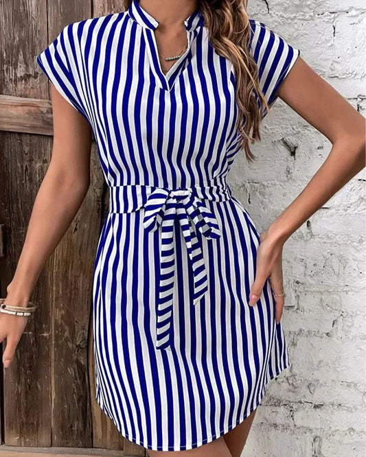 Women's Striped A-Line Dress
