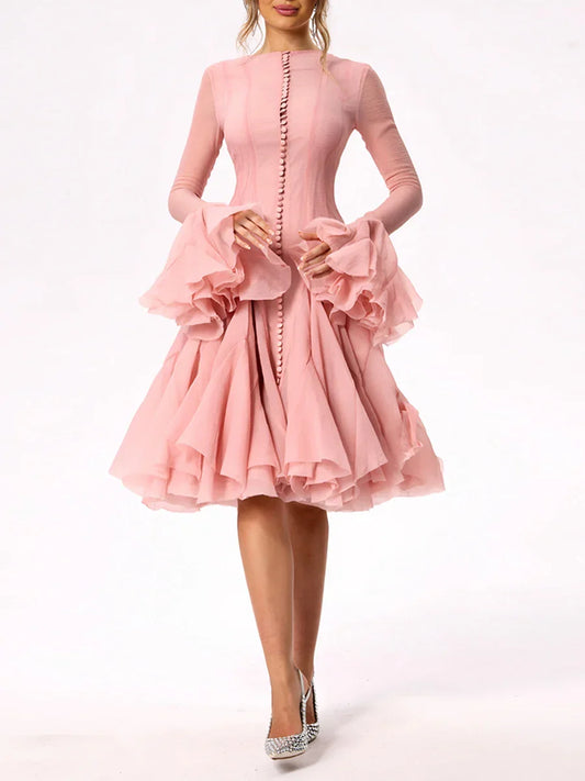 Long Sleeve Cinching Dress