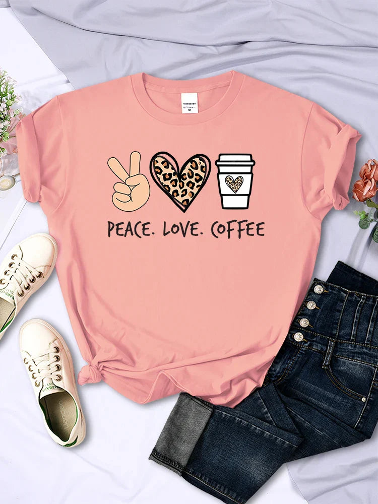 Peace Love Coffee Tee