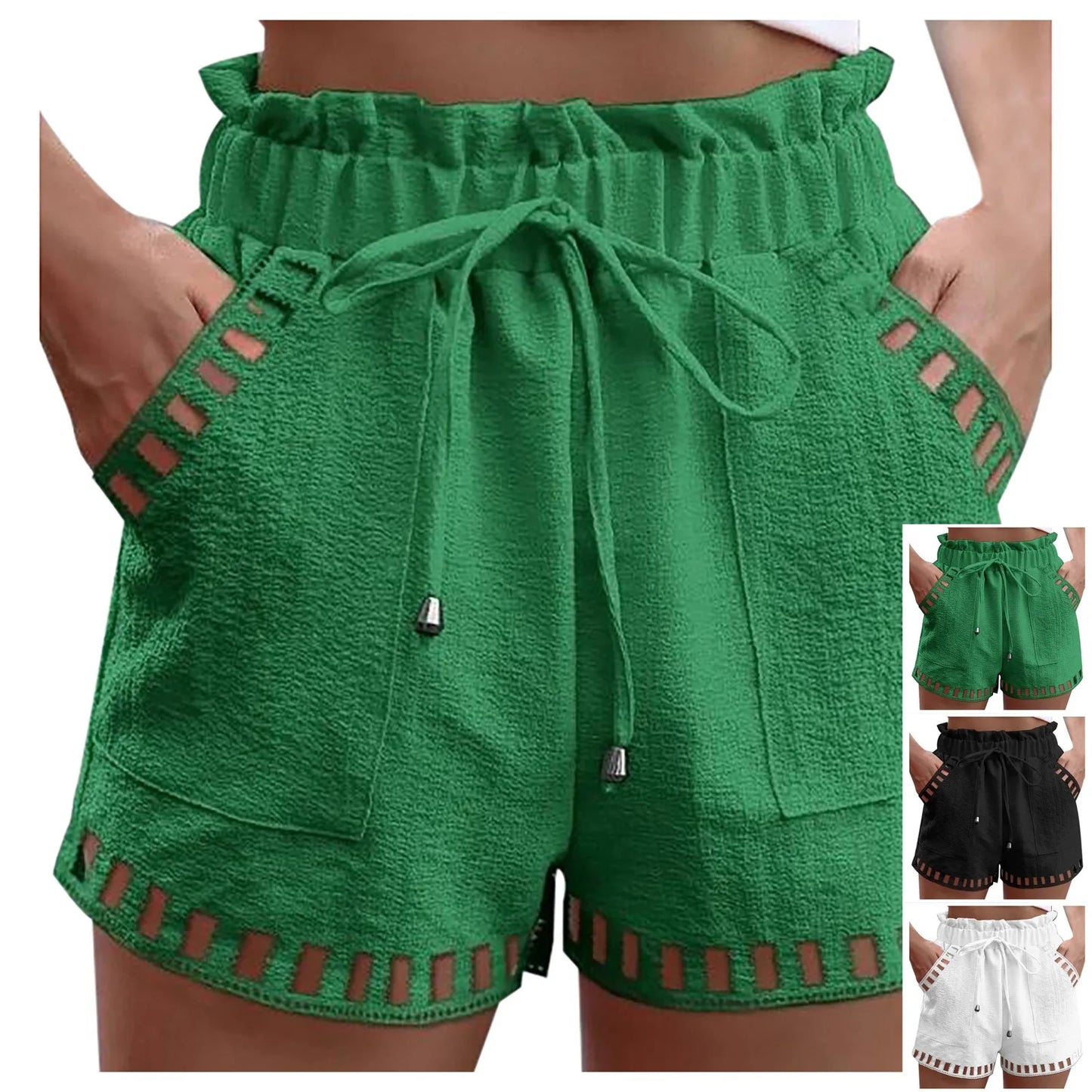 Women's Cotton Linen Shorts