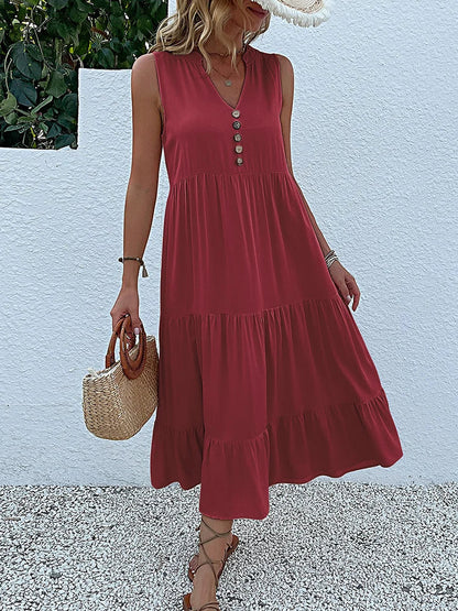 Loose Beach Midi Dress