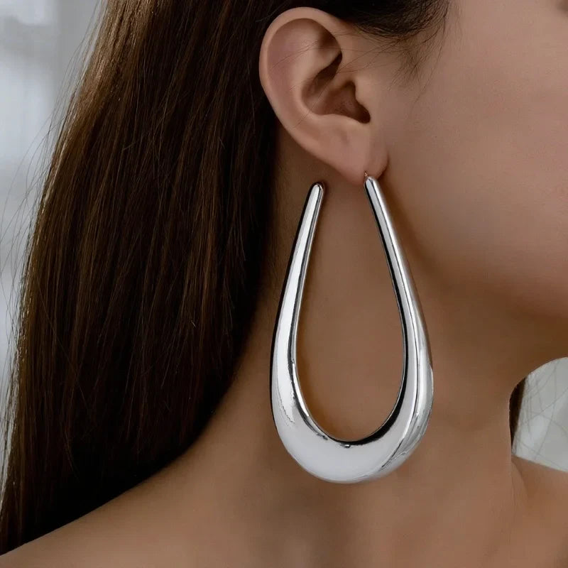 Big U-Shaped Statement Earrings