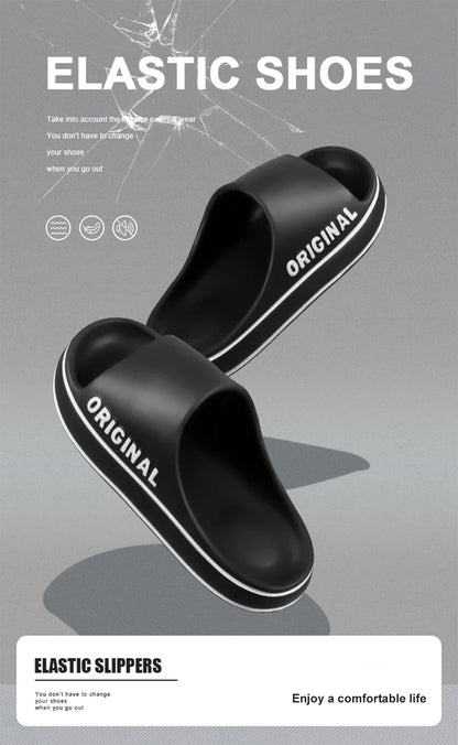 Feslishoet Unisex EVA Letter Slides