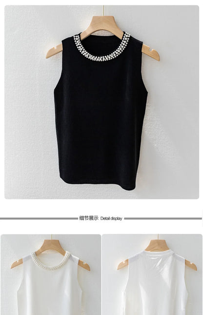 Korea Knitted Vests Women Top