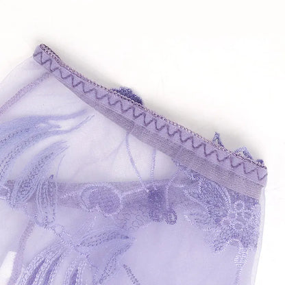 Elegant Lace Embroidered Sheer Panties – Ultra-Thin & Sexy