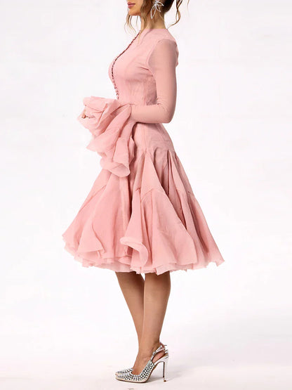 Long Sleeve Cinching Dress