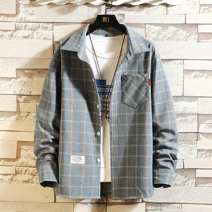 Men's Long Sleeve Plaid Shirt