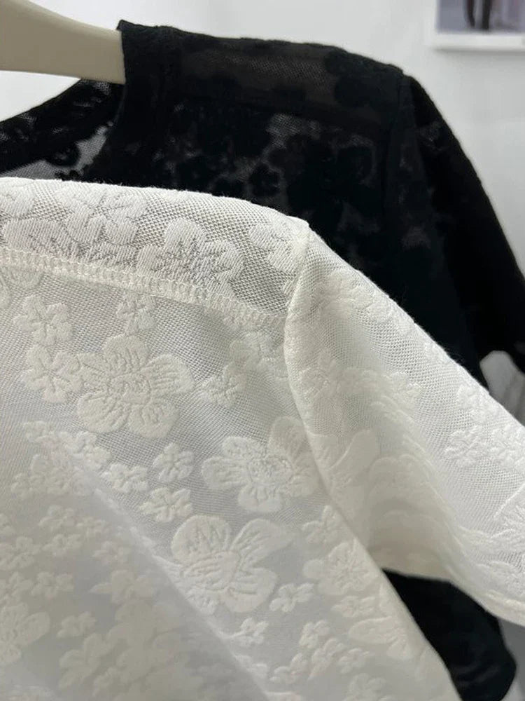 Stylish Harajuku Lace Tee