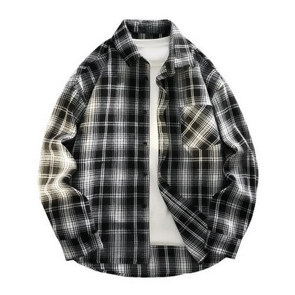 Spring Plaid Casual Shirt