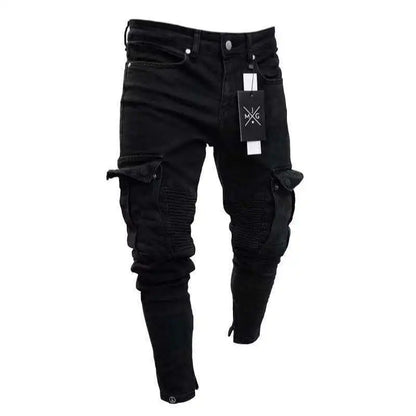 Multi Pocket Jeans Trousers