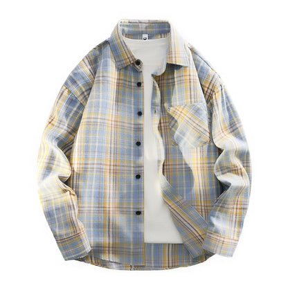 Spring Plaid Casual Shirt