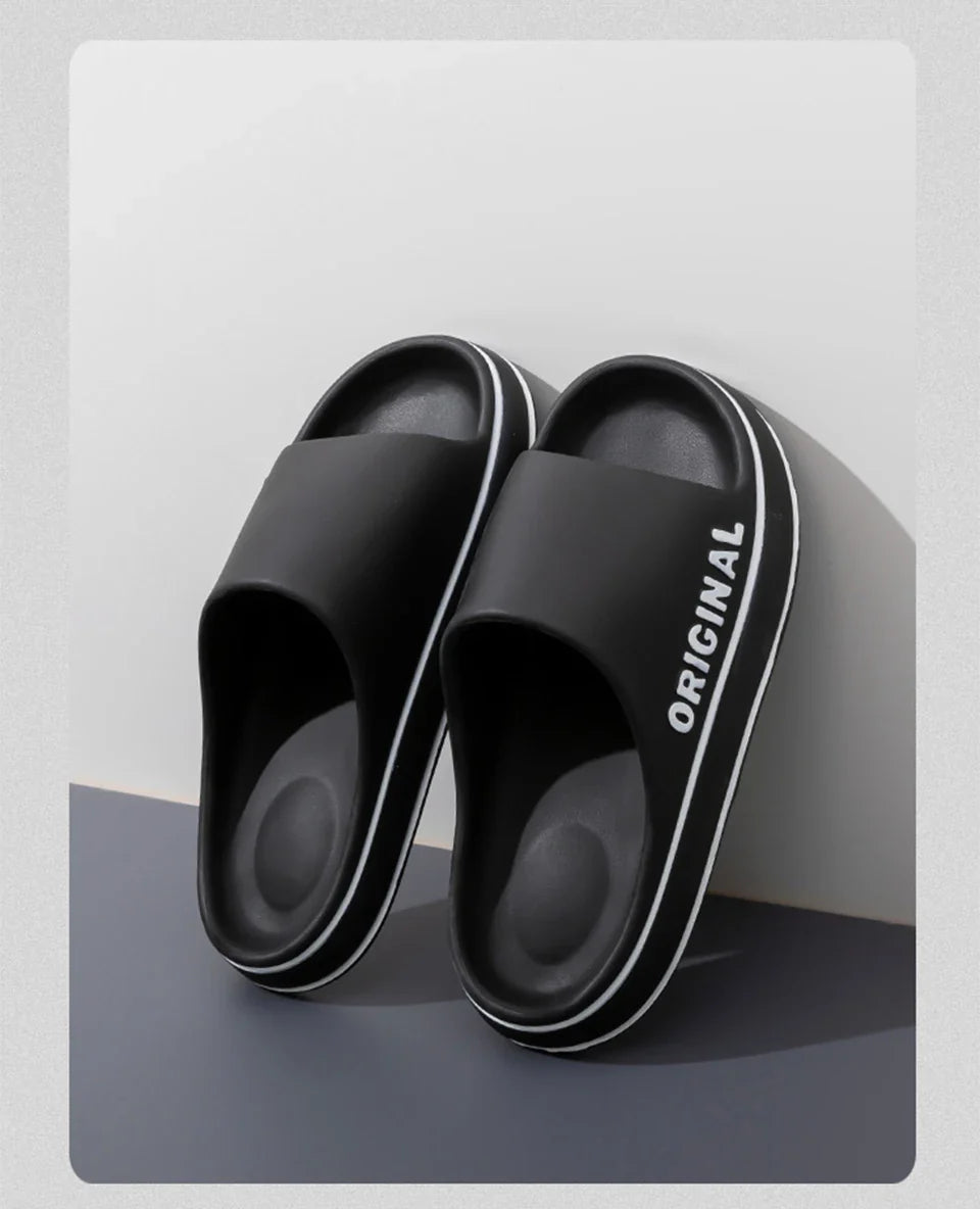 Feslishoet Unisex EVA Letter Slides