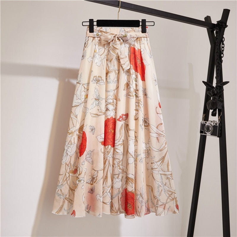 Torrard™ Chiffon Floral Long Skirt