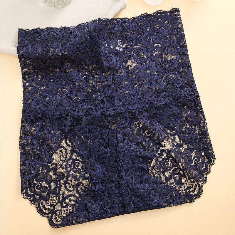 Sexy High-Rise Lace Briefs