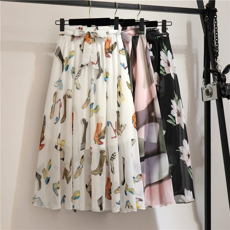 Torrard™ Chiffon Floral Long Skirt